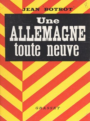 cover image of Une Allemagne toute neuve